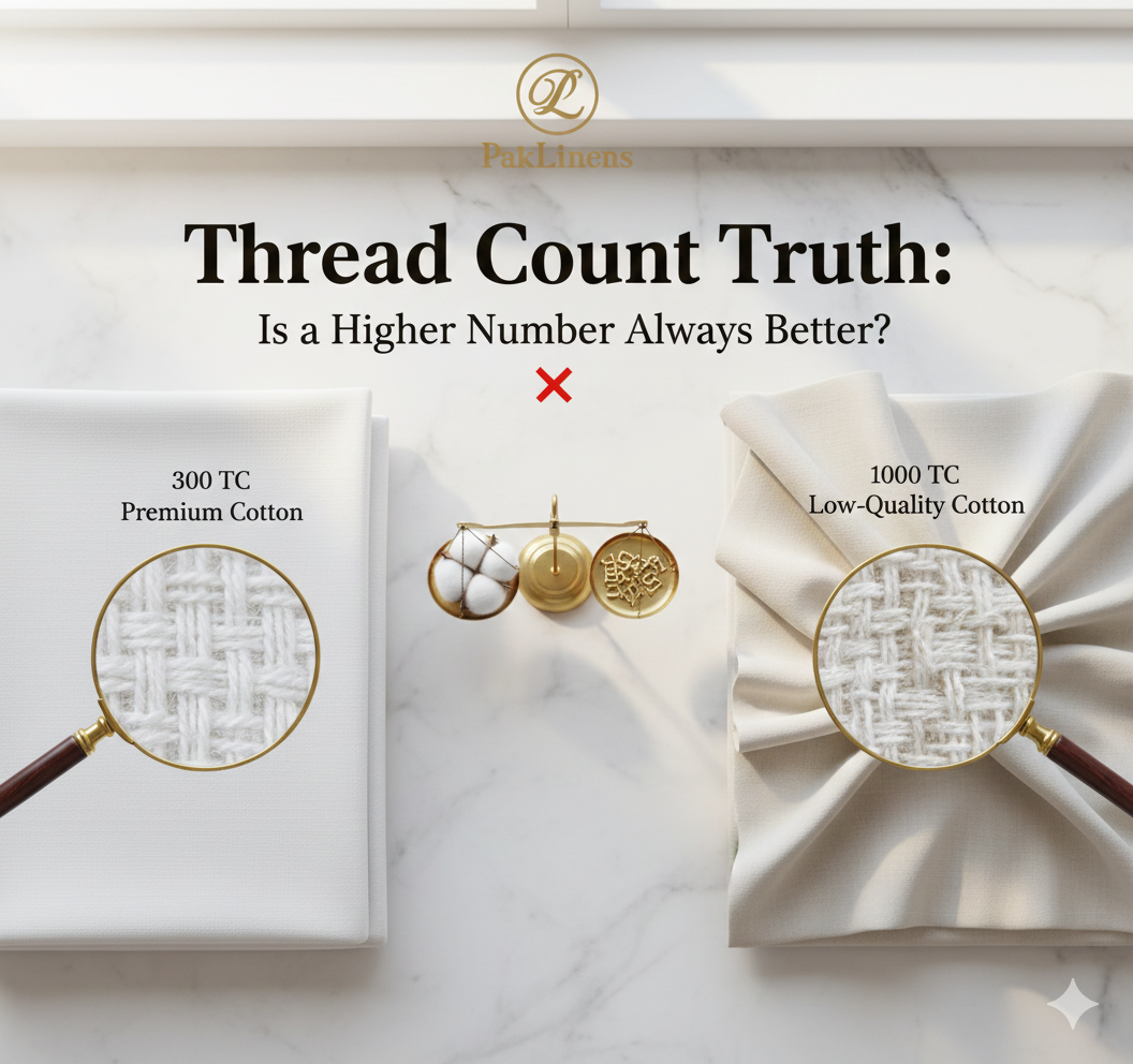 Thread Count Truth: Is a Higher Number Always Better? – Pak Linens