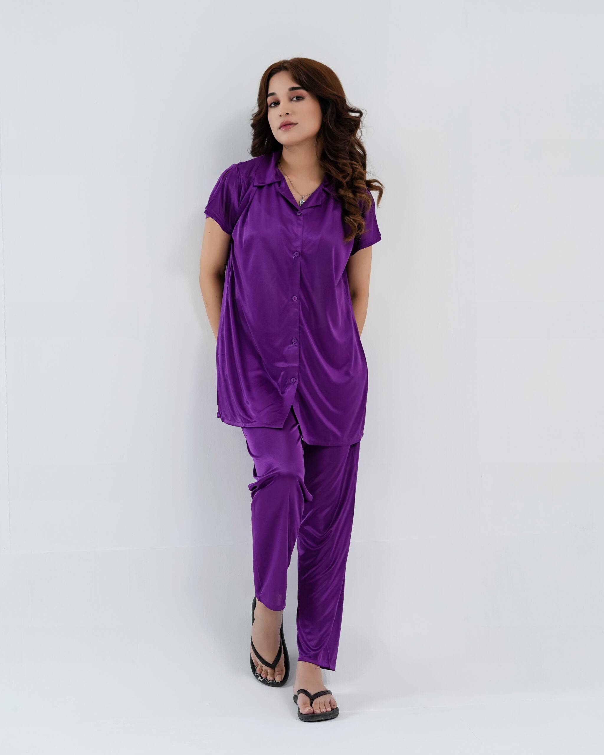 ComfySilk PJ- 2 Pc Set – Purple