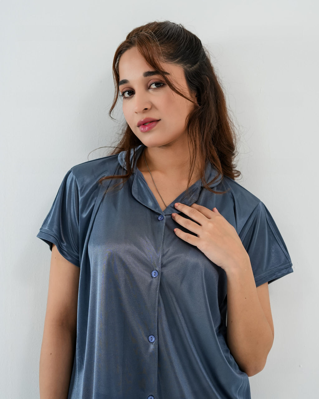 ComfySilk PJ- 2 Pc Set – Ocean Grey
