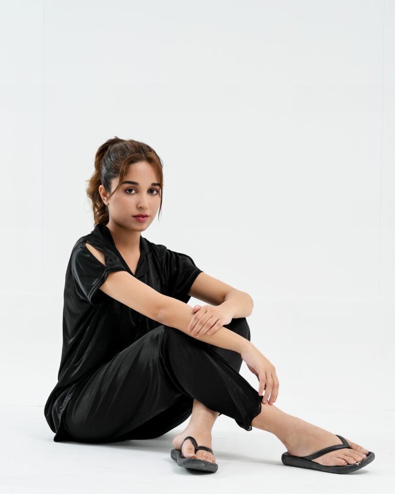 ComfySilk PJ- 2 Pc Set – Black