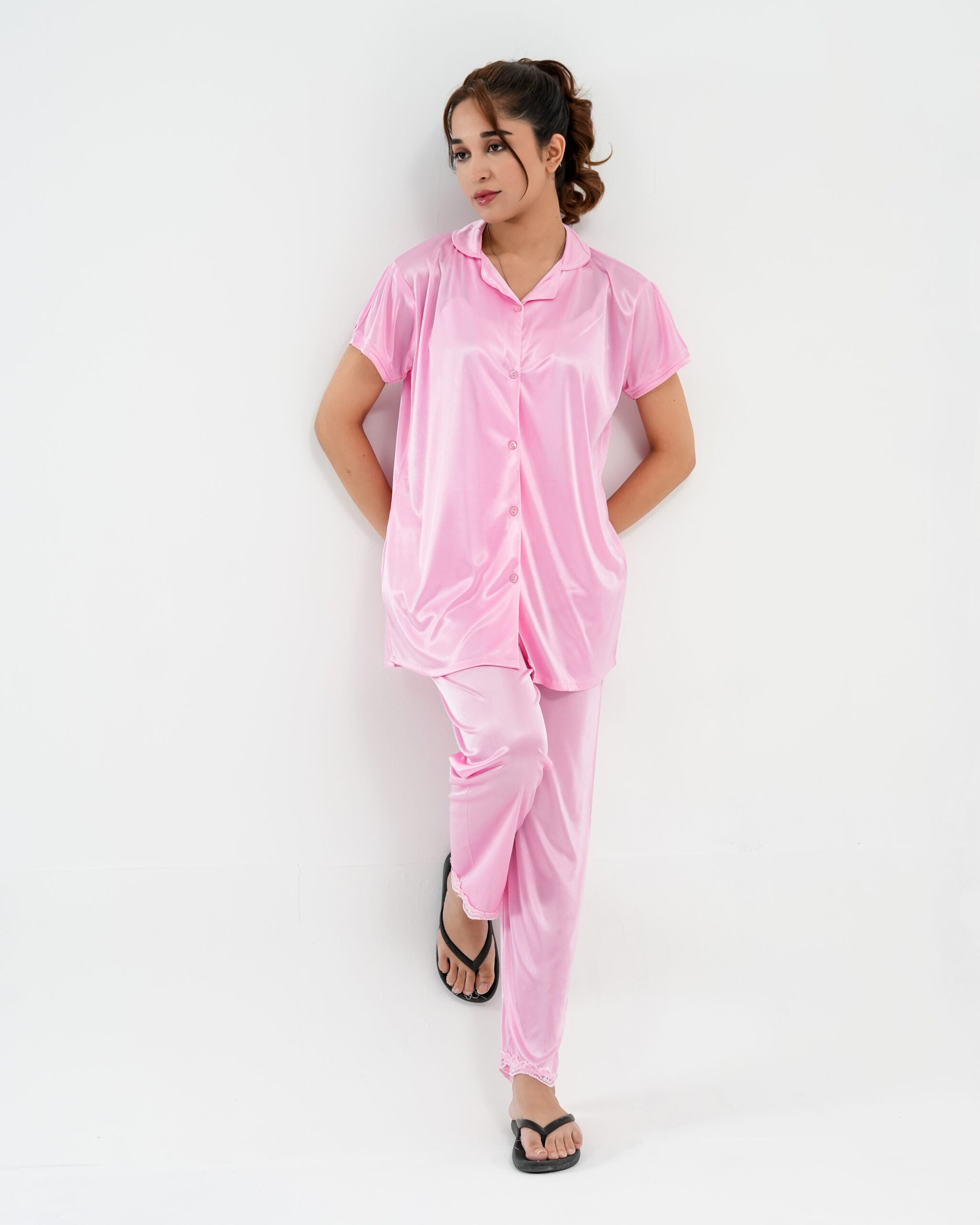 ComfySilk PJ- 2 Pc Set – Baby Pink