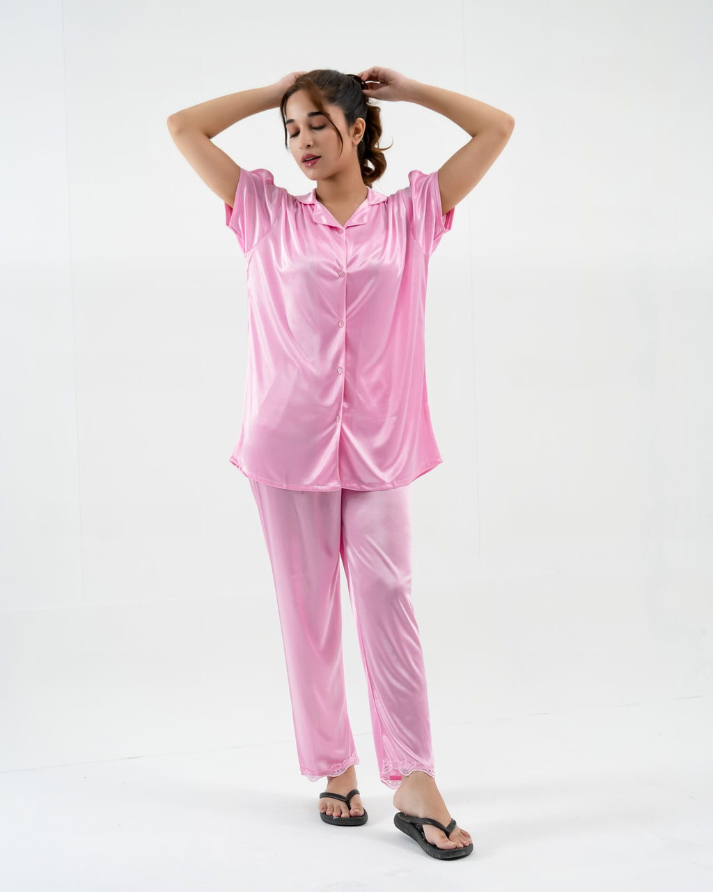 ComfySilk PJ- 2 Pc Set – Baby Pink