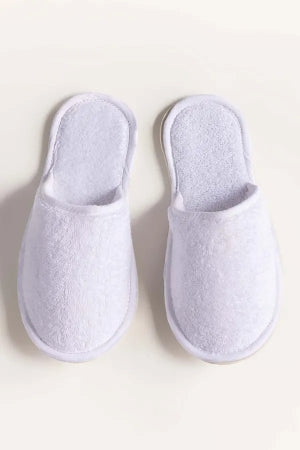 Terry Slippers – White